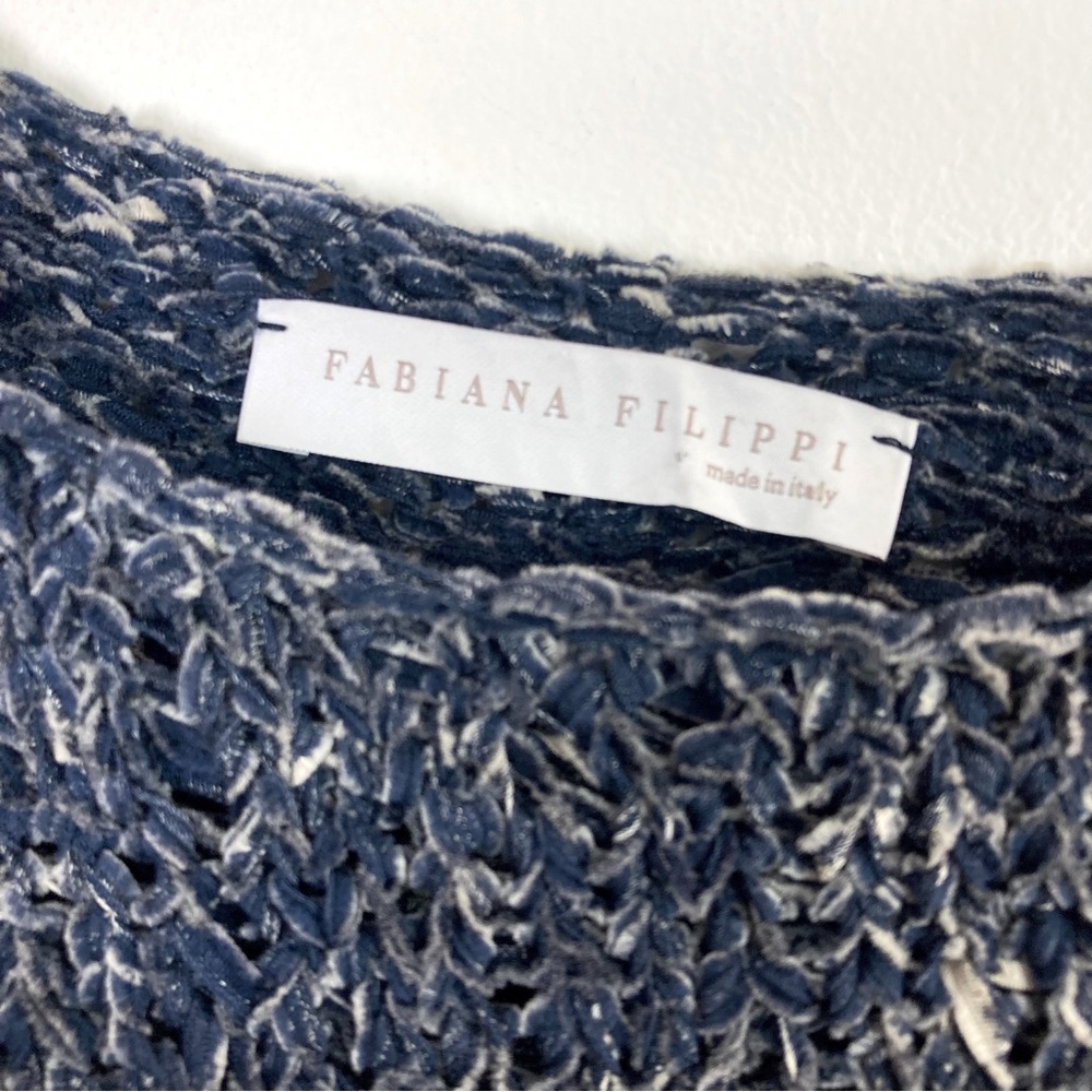 Fabiana Filippi Fringe Pullover Sweater Size Small - Picture 5 of 13
